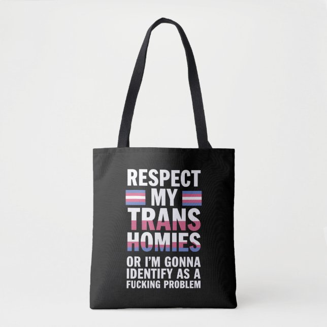 Funny Respekt meine Trans Homies Gay Pride Monat L (Vorderseite)