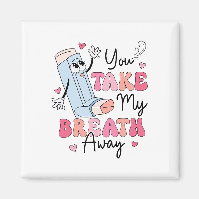 Funny Respiratory Valentinstag Rt Lung Squad Val Magnet (Vorne)