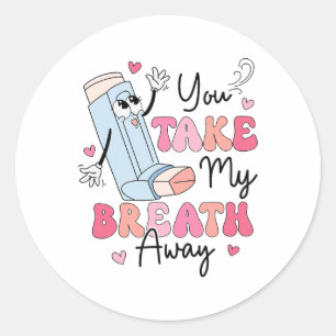 Funny Respiratory Valentinstag Rt Lung Squad Val Runder Aufkleber