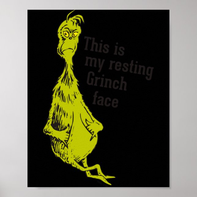 Funny Resting Face  Poster (Vorne)