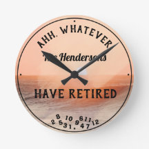 Funny Retired Paar Any Name Retirement Sunset