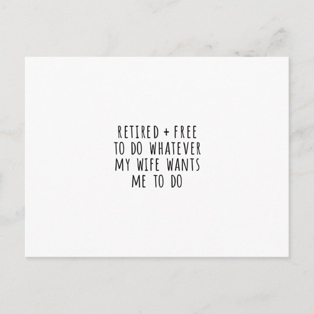 Funny Retirement Card Postkarte (Vorderseite)