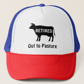Funny Retirement Cow Out to Pasta Sprichwort Truckerkappe