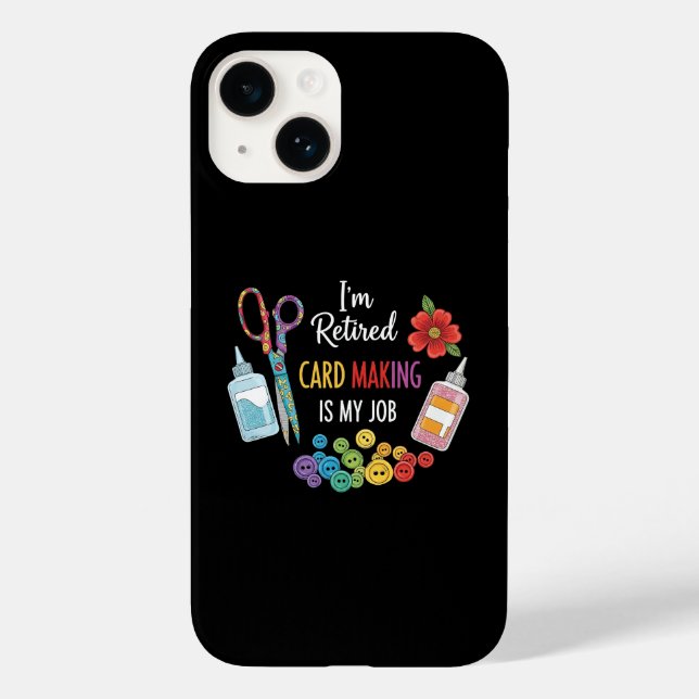 Funny Retirement Crafter Gift Case-Mate iPhone Hülle (Rückseite)