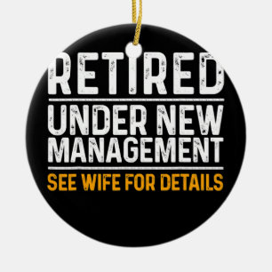 Funny Retirement Design Männer Vater Retiring Part Keramik Ornament