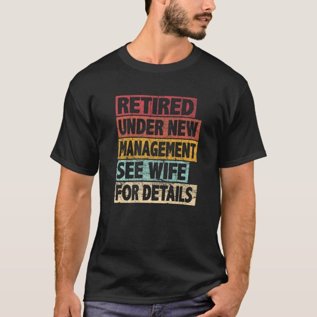 Funny Retirement Design Men Dad Retiring Party Hum T-Shirt (Vorderseite)