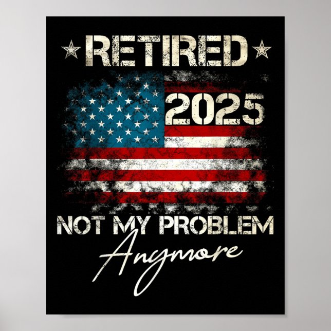 Funny Retirement For Dad Men Women. Uni Retired 20 Poster (Vorne)