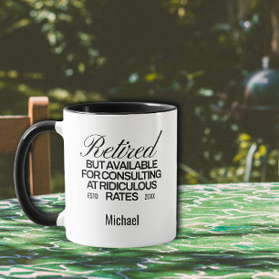Funny Retirement Geschenk Typografie Kaffee Tasse