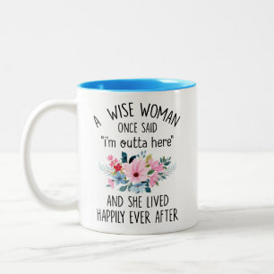 Funny Retirement Geschenke für Oma Ehefrau Mama Ta Zweifarbige Tasse