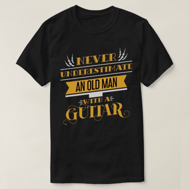 Funny Retirement Gift Gitarrist Gitarre T-Shirt (Design vorne)