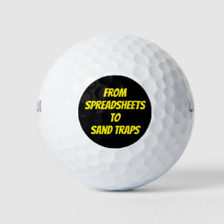Funny Retirement Golf Balls Golfball