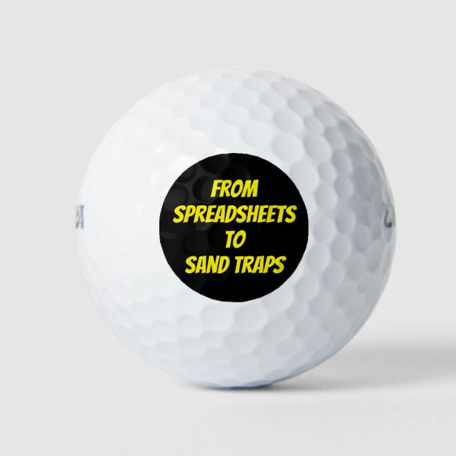Funny Retirement Golf Balls Golfball (Vorderseite)