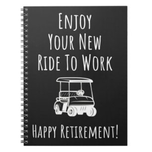 Funny Retirement Golf Geschenke für Rentner Notizblock
