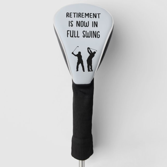 Funny Retirement Golf Head Cover Headcover (Vorderseite)