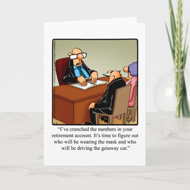 Funny Retirement Gratulations Card Karte (Vorderseite)