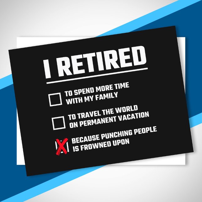 Funny Retirement - I'm Retired - Happy Retirement Postkarte (Von Creator hochgeladen)