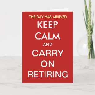 Funny Retirement Joquote Slogan Personalizable Karte