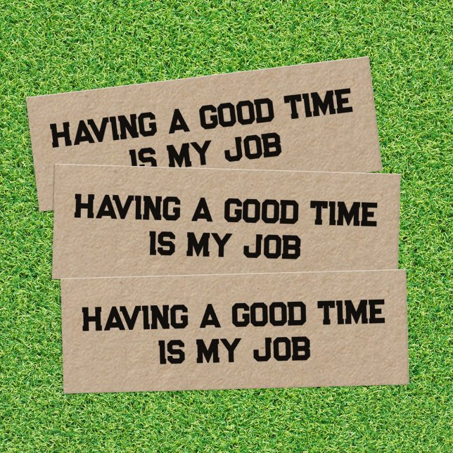 Funny Retirement Kraft Mini Business Card Mini Visitenkarte (Funny Retired Cards)