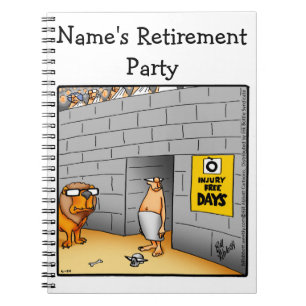 Funny Retirement Party Gästebuch Notizblock