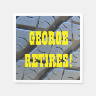 Funny Retirement Party Napkins Serviette