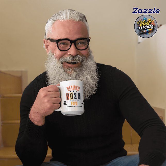 Funny Retirement Personalised Retro Retired Kaffeetasse (Funny Retirement Personalised Retro Retired Coffee Mug)