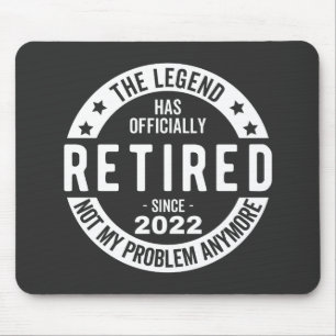 funny retirement, retired, retired firefighter, re mousepad