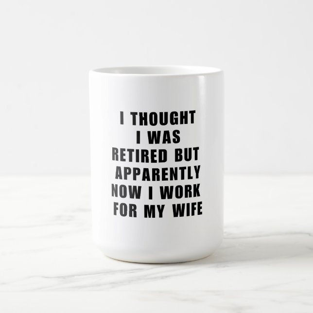 Funny Retirement Retiree Spaß Husband Ehefrau Kaffeetasse (Mittel)