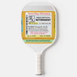 Funny Retirement RX Pickleball Pickleball Schläger