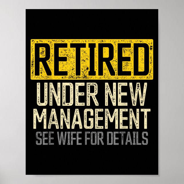 Funny Retirement Shirts For Men Retirement Funny R Poster (Vorne)