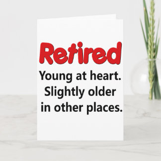 Funny Retirement Sprichwort Karte