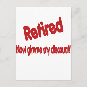 Funny Retirement Sprichwort Postkarte