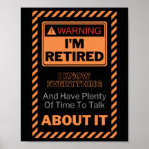 Funny Retirement Zitat Warnung Ich bin Rent-Retire