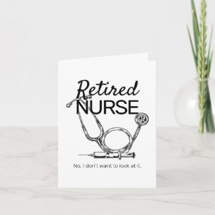 Funny Retiring Nurse Medical RN Rentirement Karte