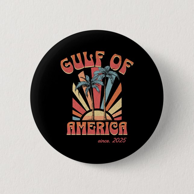 Funny Retro 2025 Grunge Design, Golf von US Amerik Button (Vorderseite)