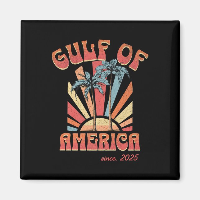 Funny Retro 2025 Grunge Design, Golf von US Amerik Magnet (Vorne)