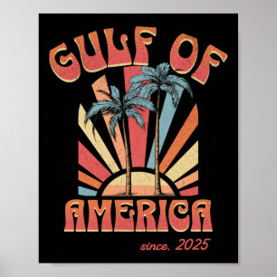 Funny Retro 2025 Grunge Design, Golf von US Amerik Poster