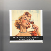 Funny Retro 50er Sprichwort Therapeut