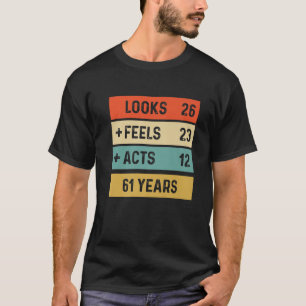 Funny Retro 61. Geburtstag 61 Jahre alt Geboren 19 T-Shirt