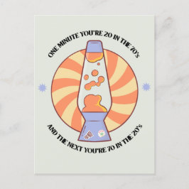 Funny Retro 70er Postkarte