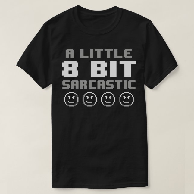 Funny Retro 8 Bit Video Games - Slogan für G T-Shirt (Design vorne)
