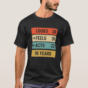 Funny Retro 96. Geburtstag 96 Jahre alt Geboren 19 T-Shirt