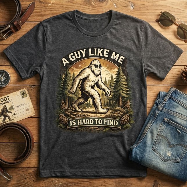 Funny Retro A Guy Like Me Is Hard To Find          T-Shirt (Von Creator hochgeladen)