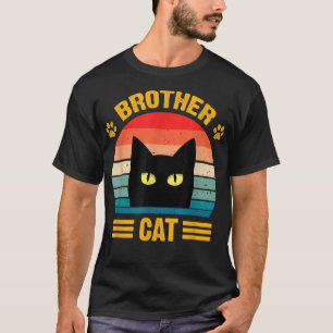 Funny Retro Beste Katze Brother Retro Style Funny  T-Shirt