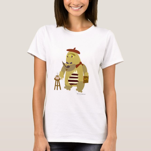 Funny Retro Cool Beatnik Monster Cartoon Charakter T-Shirt (Vorderseite)