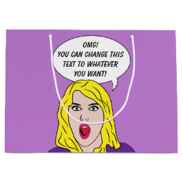 FUNNY RETRO-DEUTSCHE-Geschenktasche Große Geschenktüte