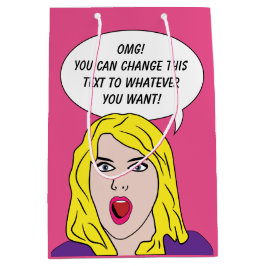 FUNNY RETRO-DEUTSCHE-Geschenktasche Mittlere Geschenktüte