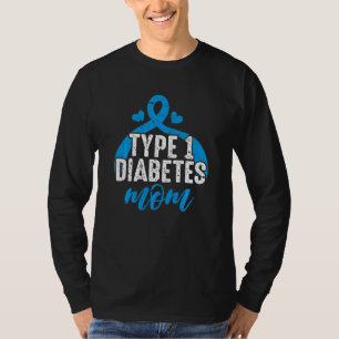 Funny Retro Diabetes Warrior Mama T-Shirt