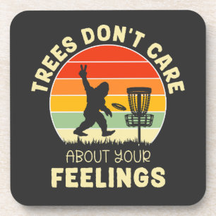 Funny Retro Disk Golf Design   Frisbee Lovers Getränkeuntersetzer
