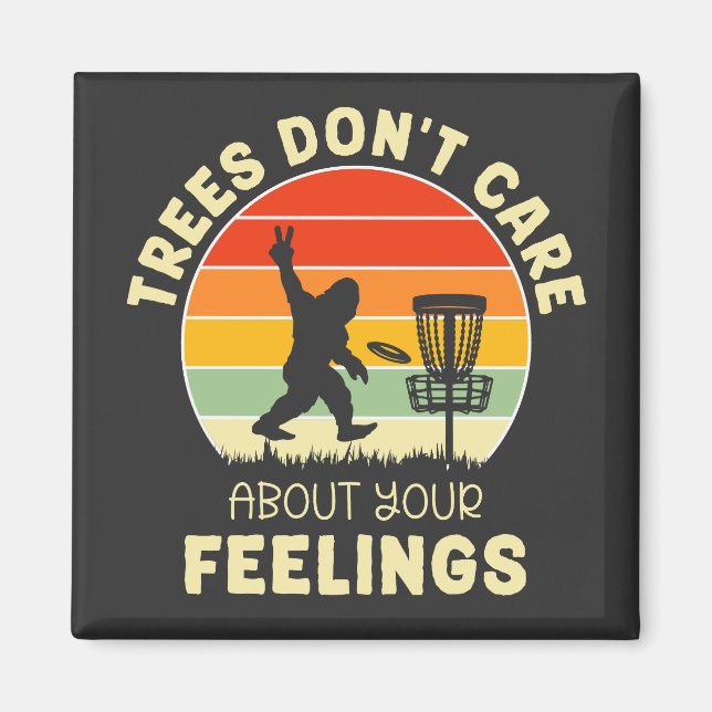 Funny Retro Disk Golf Design | Frisbee Lovers Magnet (Vorne)