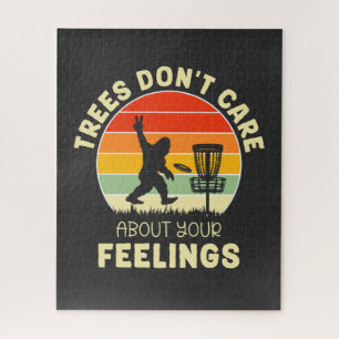 Funny Retro Disk Golf Design   Frisbee Lovers Puzzle